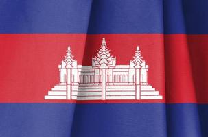 Fabric Flag of Cambodia photo