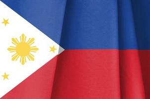 Fabric Flag of Philippines photo