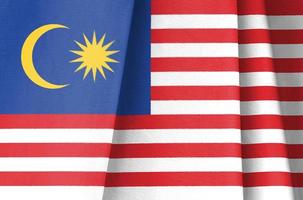 Fabric Flag of Malaysia photo