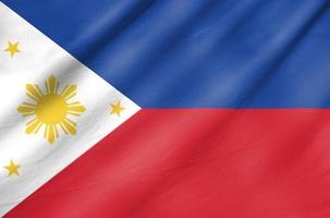 bandera de tela de filipinas foto