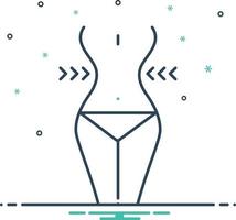 Mix icon for weight loss vector