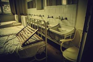 Old hospital beds photo