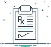 Mix icon for prescription vector