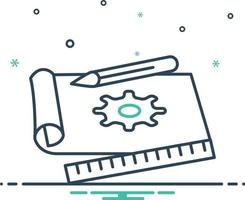 Mix icon for prototyping vector