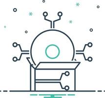 Mix icon for software vector