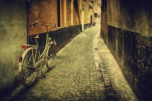 Typical bicycle in Bruges photo