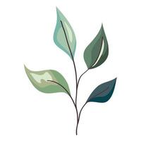 icono de hojas de plantas vector