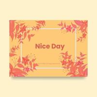 autumn card template vector