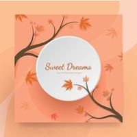 autumn motivation template vector