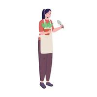 female gardener profession vector