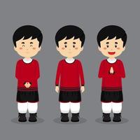 Italians Character with Various Expression vector