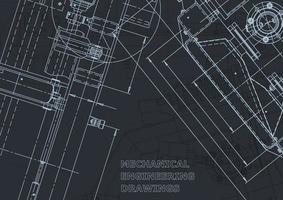 sistemas de diseño asistido por computadora. Plano. estilo oficial vector