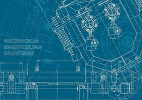 identidad corporativa. Plano. dibujos de ingenieria vectorial vector