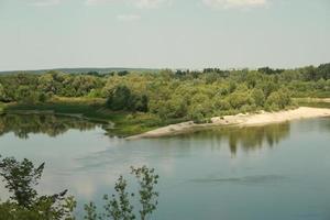 Natural river landscape photo