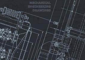 Computer aided design systems. Blueprint. Official style vector