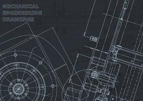 Computer aided design systems. Blueprint. Official style vector