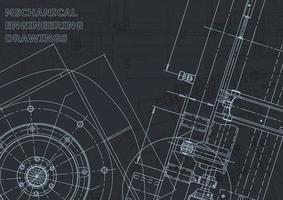 Computer aided design systems. Blueprint. Official style vector