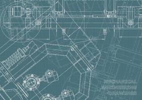 identidad corporativa. Plano. dibujos de ingenieria vectorial vector