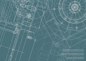 identidad corporativa. Plano. dibujos de ingenieria vectorial vector