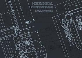 Computer aided design systems. Blueprint. Official style vector