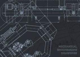 Computer aided design systems. Blueprint. Official style vector