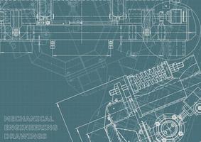 identidad corporativa. Plano. dibujos de ingenieria vectorial vector