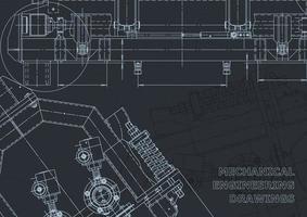 Computer aided design systems. Blueprint. Official style vector