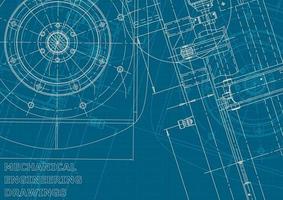 Corporate Identity. Blueprint. Vector engineering drawings