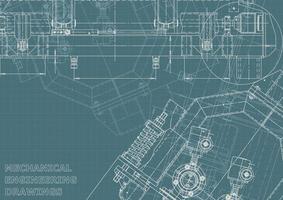 identidad corporativa. Plano. dibujos de ingenieria vectorial vector