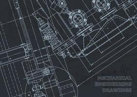 Computer aided design systems. Blueprint. Official style vector