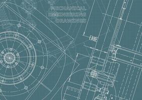 identidad corporativa. Plano. dibujos de ingenieria vectorial vector