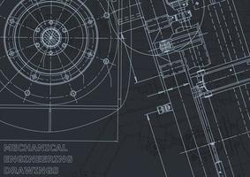 Computer aided design systems. Blueprint. Official style vector