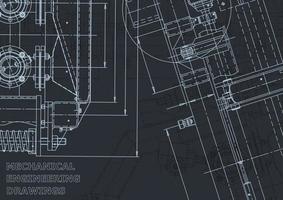 Computer aided design systems. Blueprint. Official style vector