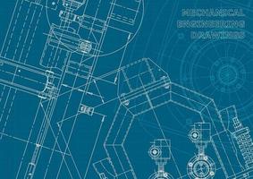 identidad corporativa. Plano. dibujos de ingenieria vectorial vector