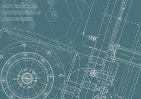 identidad corporativa. Plano. dibujos de ingenieria vectorial vector