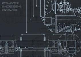 Computer aided design systems. Blueprint. Official style vector