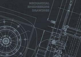 Computer aided design systems. Blueprint. Official style vector