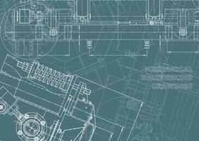 identidad corporativa. Plano. dibujos de ingenieria vectorial vector