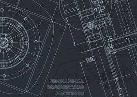 Computer aided design systems. Blueprint. Official style vector