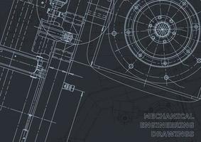 Computer aided design systems. Blueprint. Official style vector