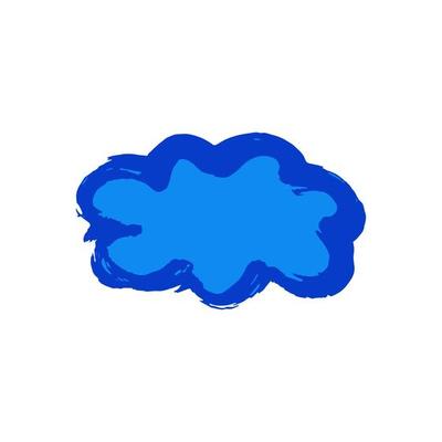 Doodle grunge style icon. Hand drawing paint, brush drawing. Isolated on a white background