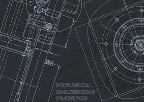 Computer aided design systems. Blueprint. Official style vector