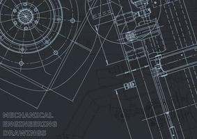 Computer aided design systems. Blueprint. Official style vector