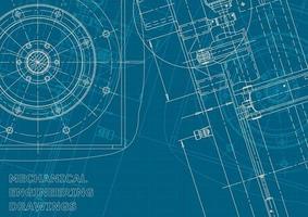 Corporate Identity. Blueprint. Vector engineering drawings