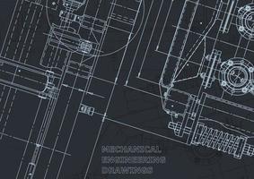 Computer aided design systems. Blueprint. Official style vector