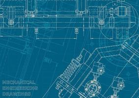 identidad corporativa. Plano. dibujos de ingenieria vectorial vector