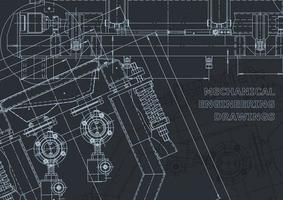 Computer aided design systems. Blueprint. Official style vector