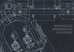 Computer aided design systems. Blueprint. Official style vector