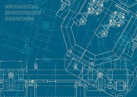 identidad corporativa. Plano. dibujos de ingenieria vectorial vector