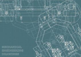 identidad corporativa. Plano. dibujos de ingenieria vectorial vector